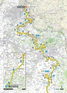 Ruta carrera ciclismo Paris-Roubaix